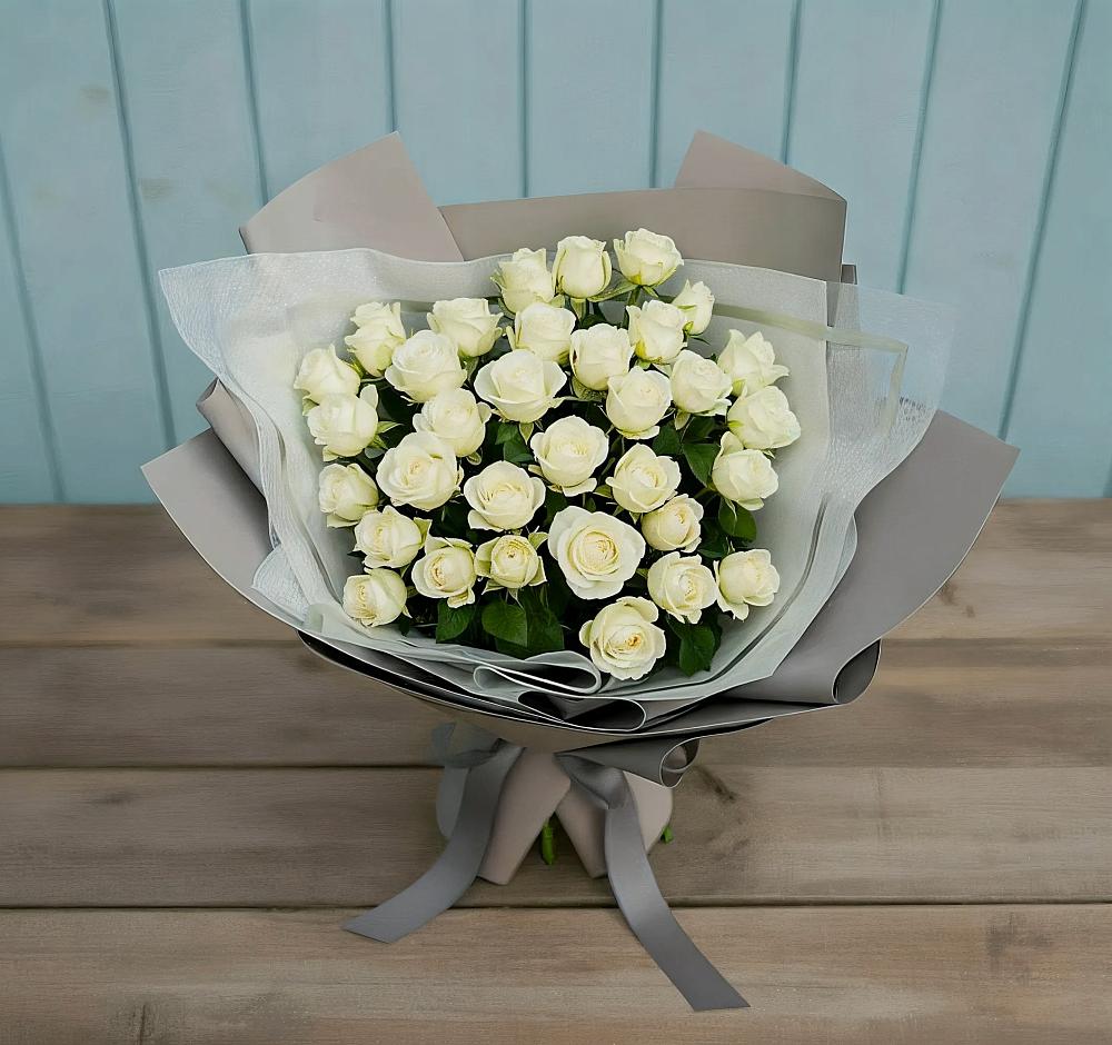 Букет Белоснежная нежность в Зарево