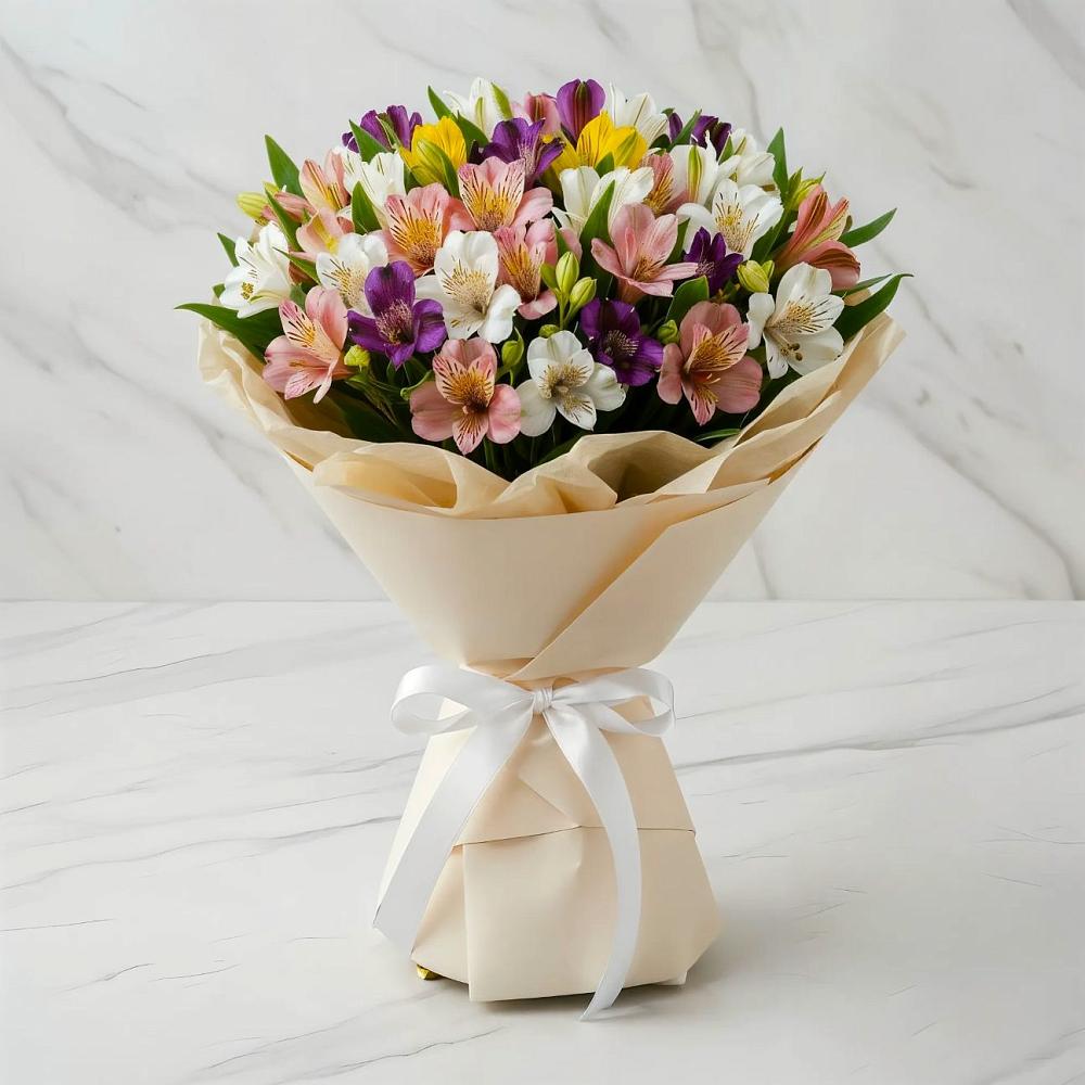 Букет цветов из: Альстромерии в Зарево