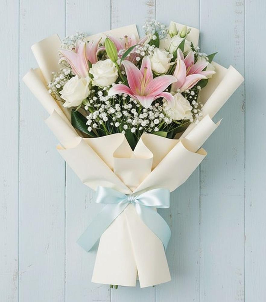 Букет цветов из: Лилии в Зарево