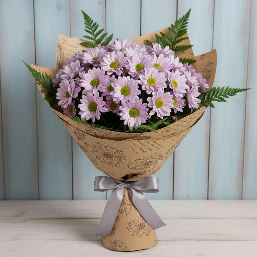 Букет цветов из: Хризантемы в Зарево