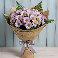 Букет цветов из:  Хризантемы #REPLACE_PRED# Зарево