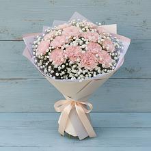 Букет цветов из:  Гвоздики в Зарево