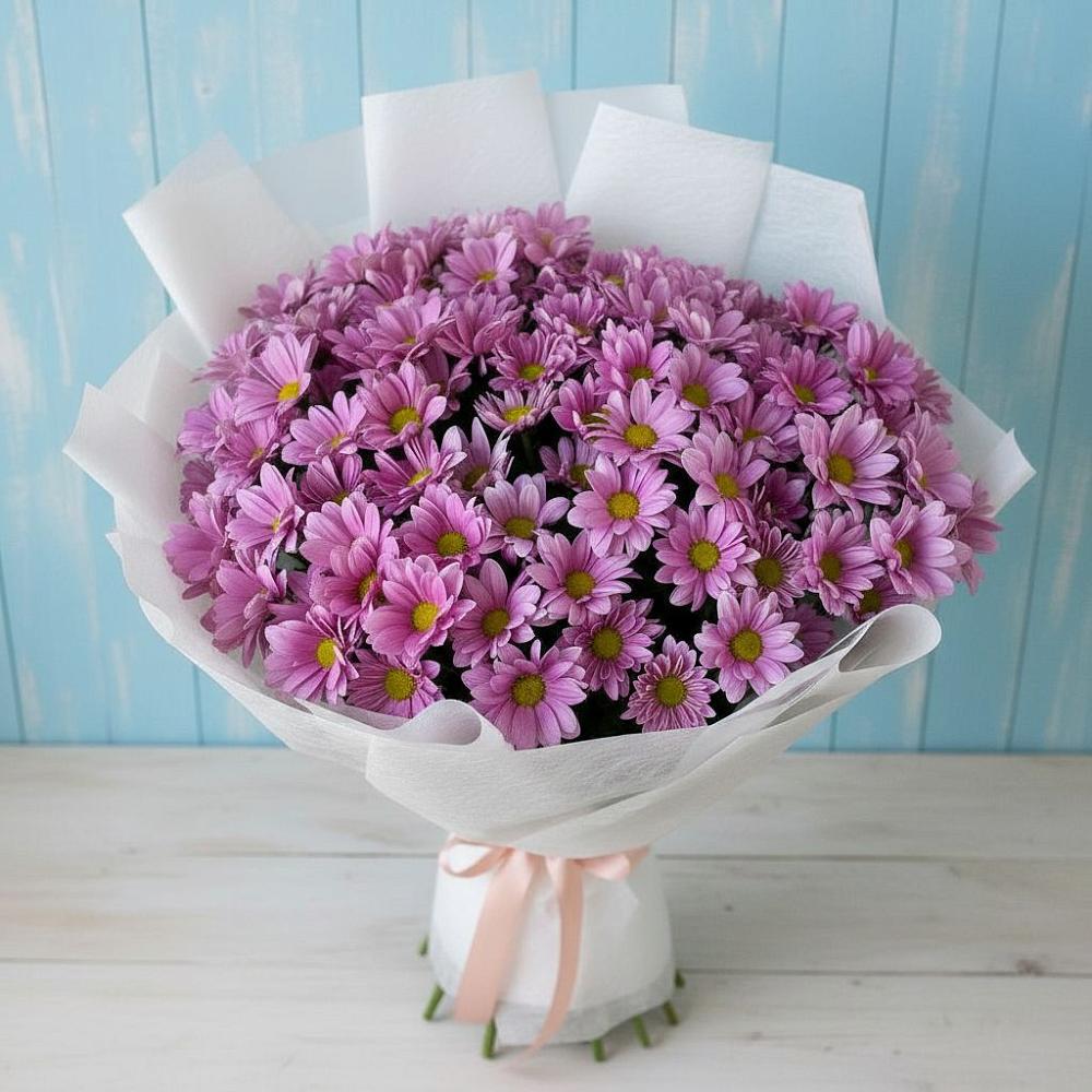 Букет цветов из: Хризантемы в Зарево