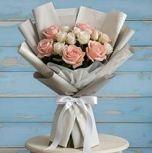 Букет цветов из:  Розы #REPLACE_PRED# Зарево