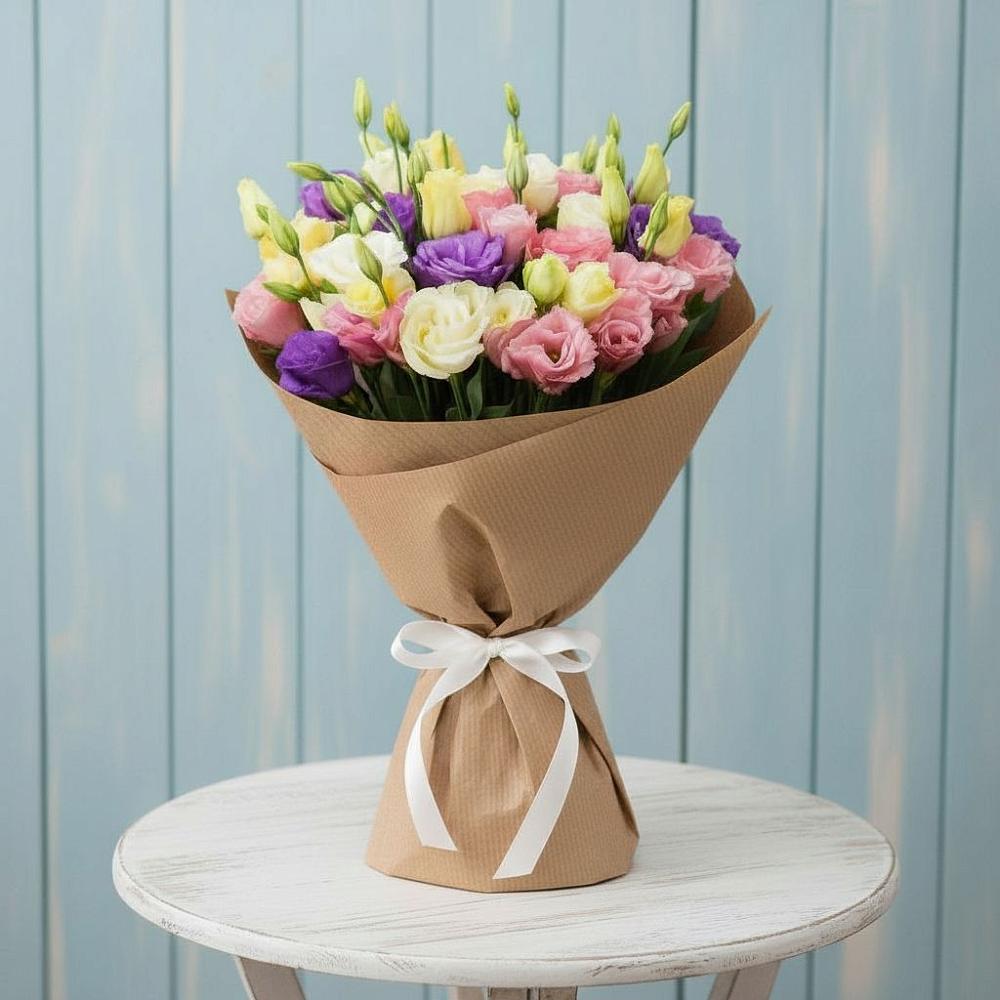 Букет цветов из: Лизиантусы в Зарево