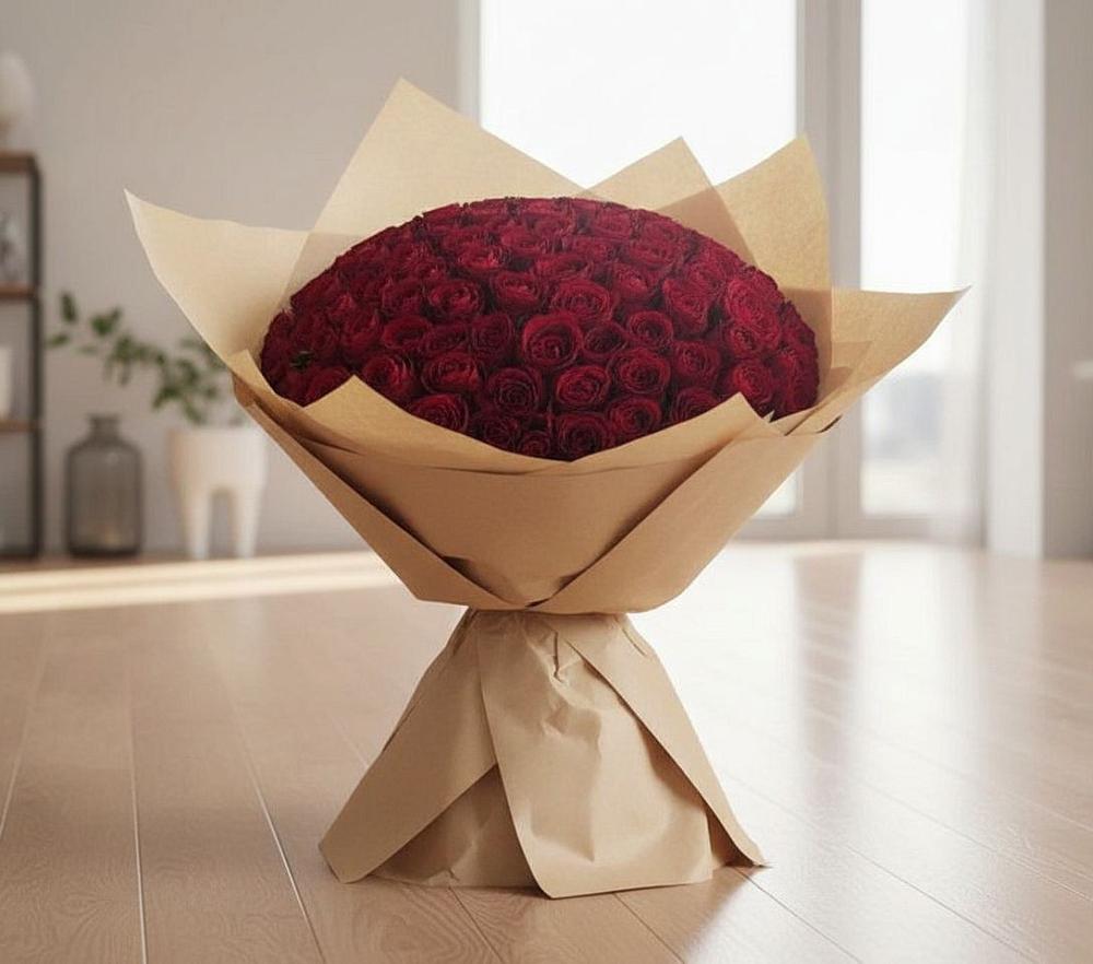 Букет 101 Красная роза в Зарево